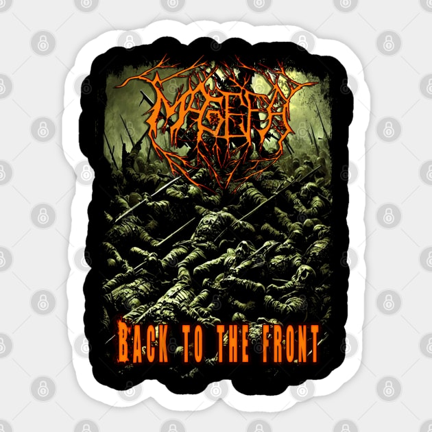 Back To The Front -Green Hell Sticker by MAGEFA- Merch Store on TEEPUBLIC